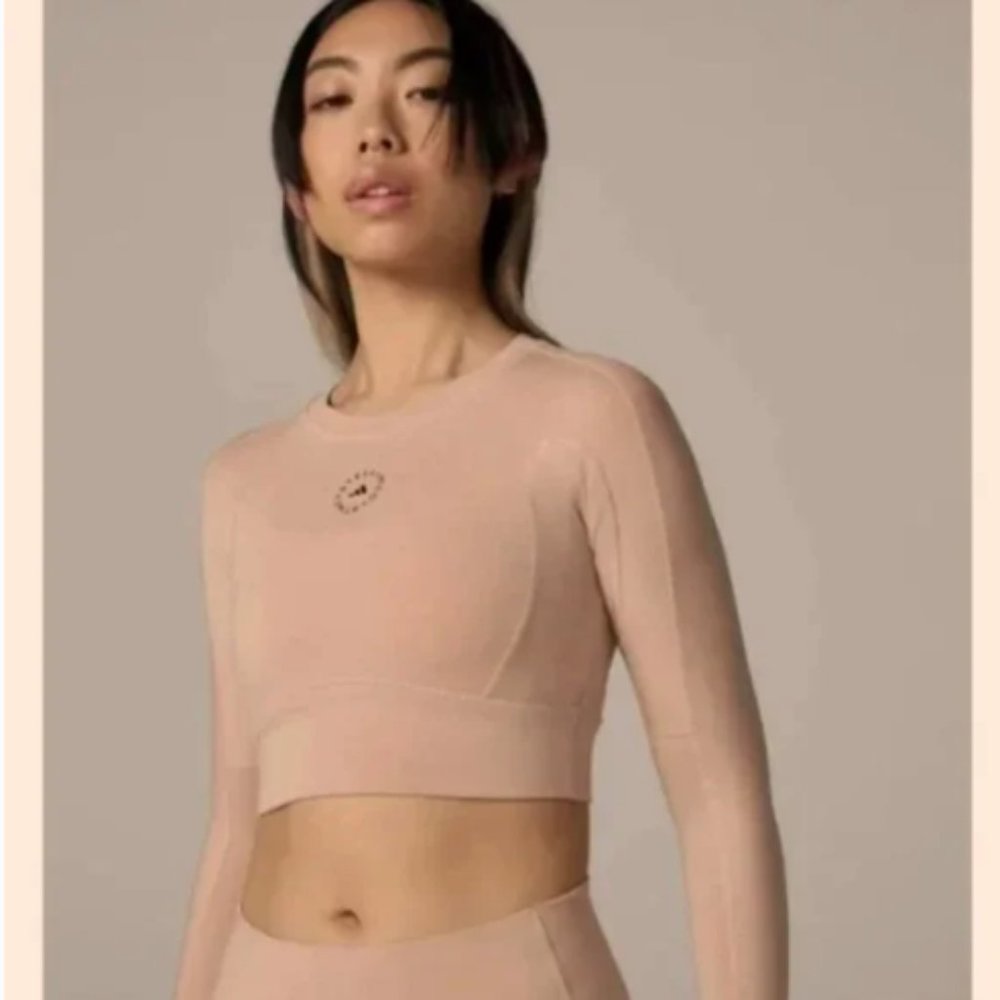Adidas Stella McCartney TrueStrength Long Sleeve Crop Top